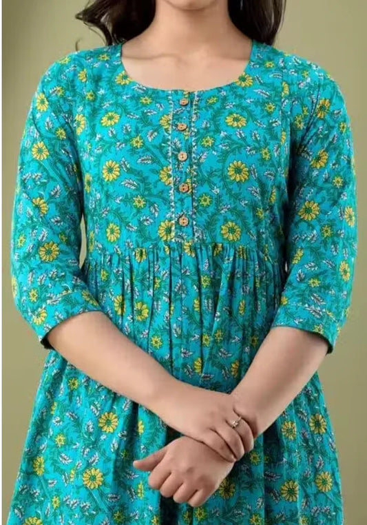 Premium Floral Maternity & Feeding Gown