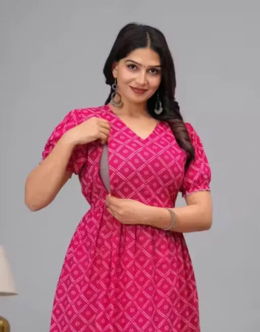 Cotton Maternity & Feeding Kurti