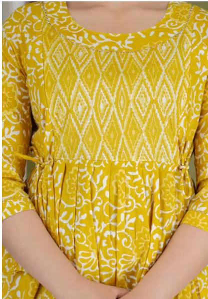 Cotton Maternity & Feeding Gown
