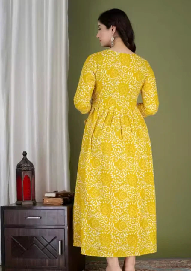 Cotton Maternity & Feeding Gown